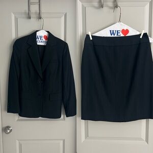 VGUC Black Pinstripe Suit Set from Ann Taylor Loft